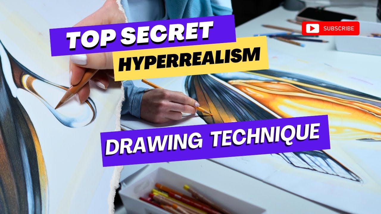 Revealing my drawing technique as a hyperrealism colouring pencil Artist! - Long unedited video!
