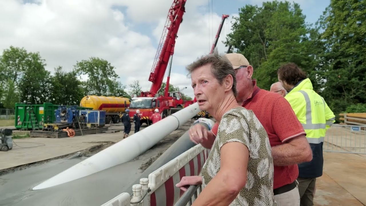 👷‍♀️HDD-boring Vlaardingse Vaart WarmtelinQ - kijkmoment 3 juli 2025