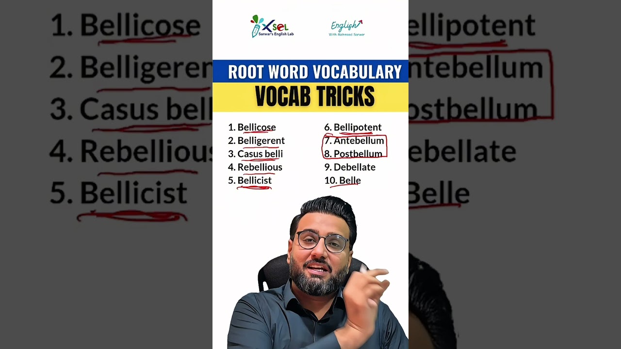 1 Root Word, 10 New Words🔥 #vocabulary