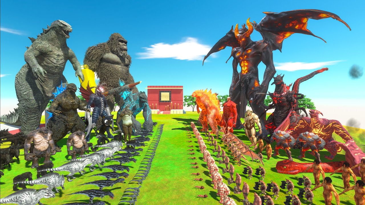 Dark War - Team Dark Godzilla 2014 x Kong + Godzilla Minus One VS Team Demon King Of The Hell