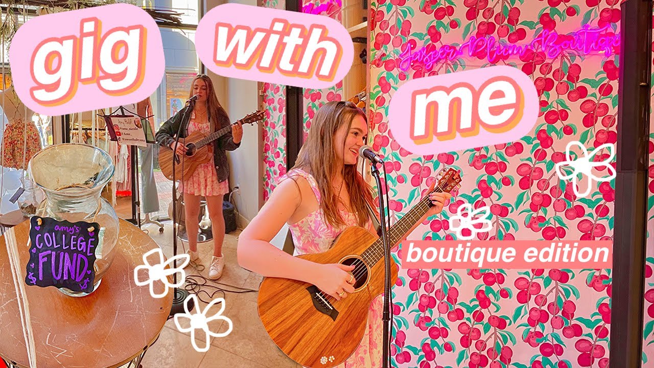 gig with me pt. 2 at a small business boutique!!! | {Singer-Songwriter Diaries}
