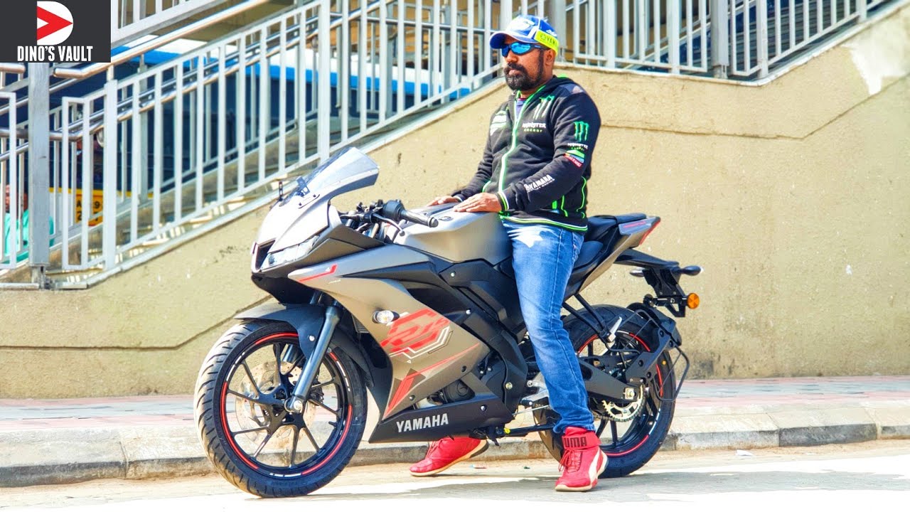 2020 Yamaha R15 V3.0 BS6 Top Speed First Ride Review #Bikes@Dinos
