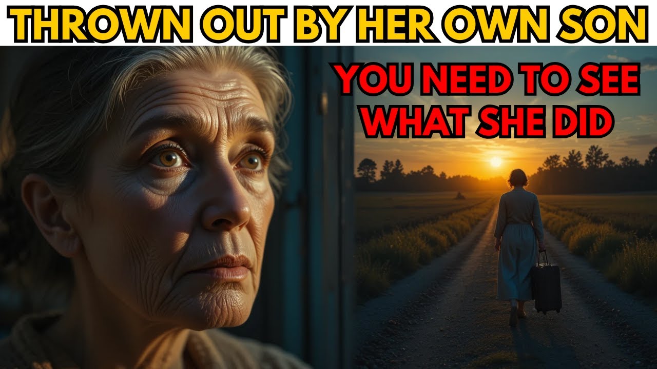THE UNTHINKABLE TURNAROUND OF THE ELDERLY WOMAN WHO WAS THROWN OUT OF HER SON’S HOUSE.MONTHS LATER…