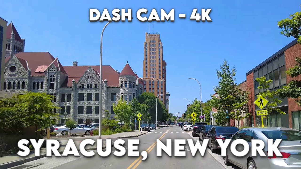 Syracuse, New York: Vibrant Drive in 4K 🚗🌆