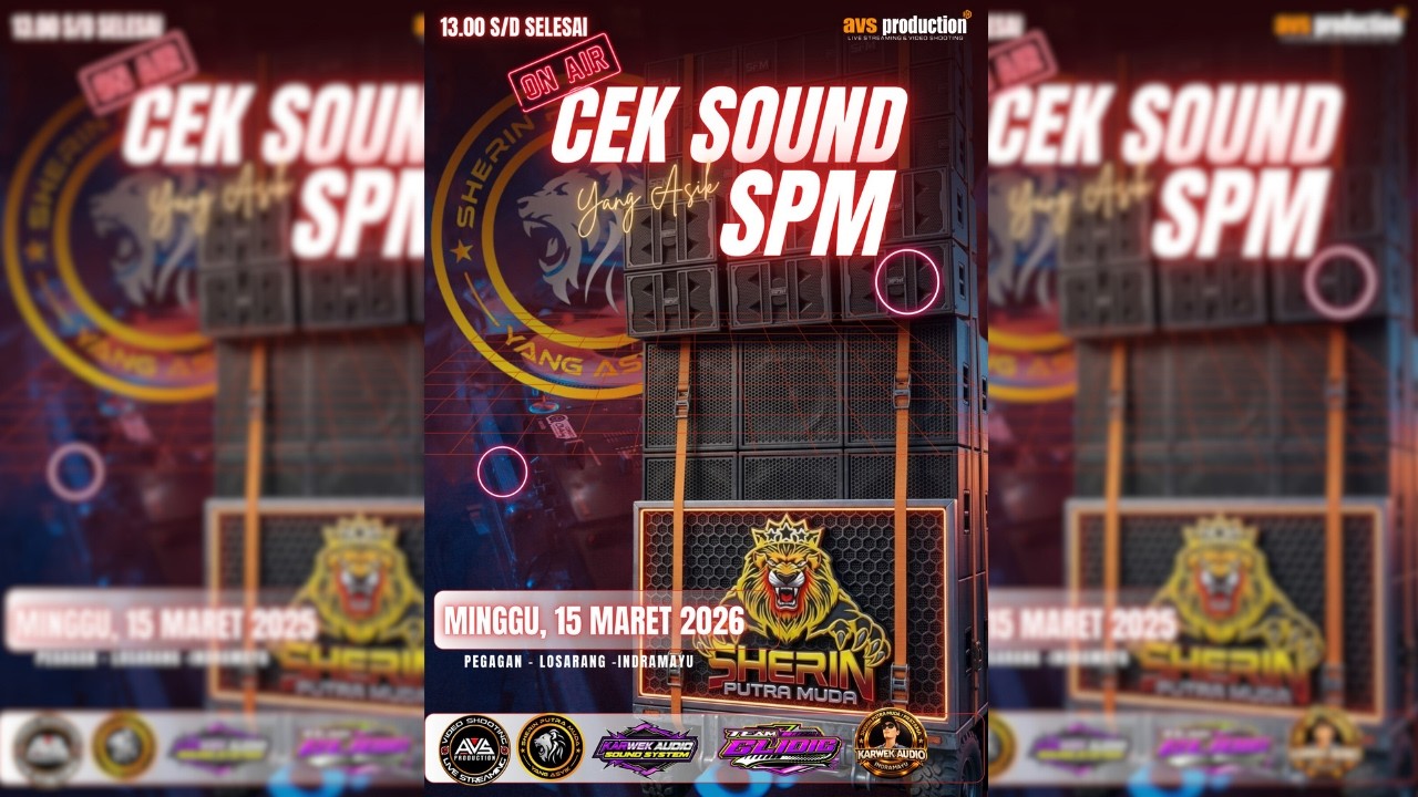 🔴LIVE STREAMING CEK SOUND || SHERIN PUTRA MUDA || LIVE LOSARANG PEGAGAN, 15 MARET 2026