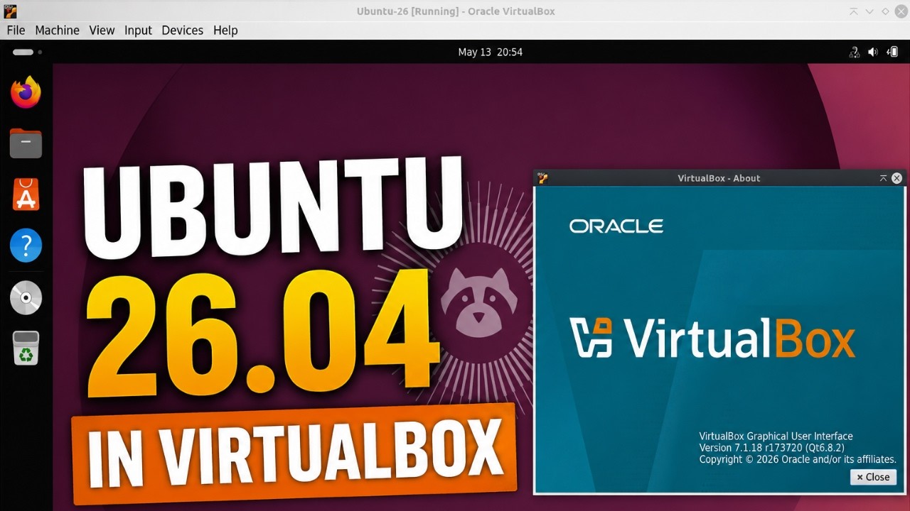 Как установить Ubuntu 26.04 на VirtualBox (идеально подходит для тестирования Linux!)