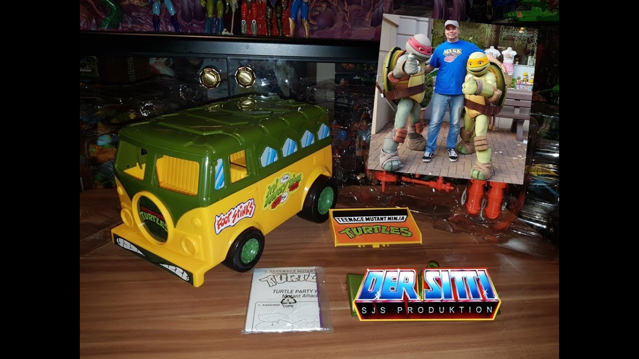 Teenage Mutant Hero Turtles Bus Party Wagon Review 1989 2013