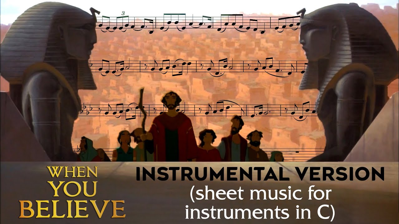 When You Believe || Instrumental (Sheet Music for Instruments in C)