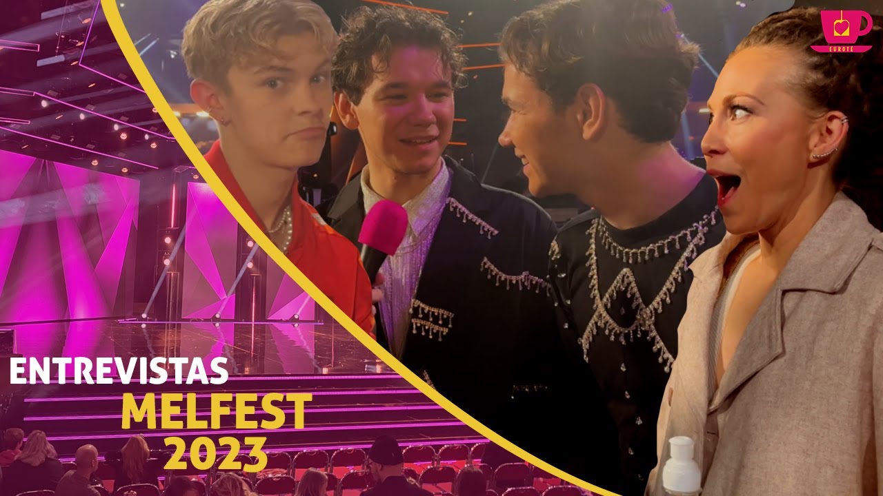 ENTREVISTA a los FINALISTAS del MELODIFESTIVALEN 2023 antes de la gran final