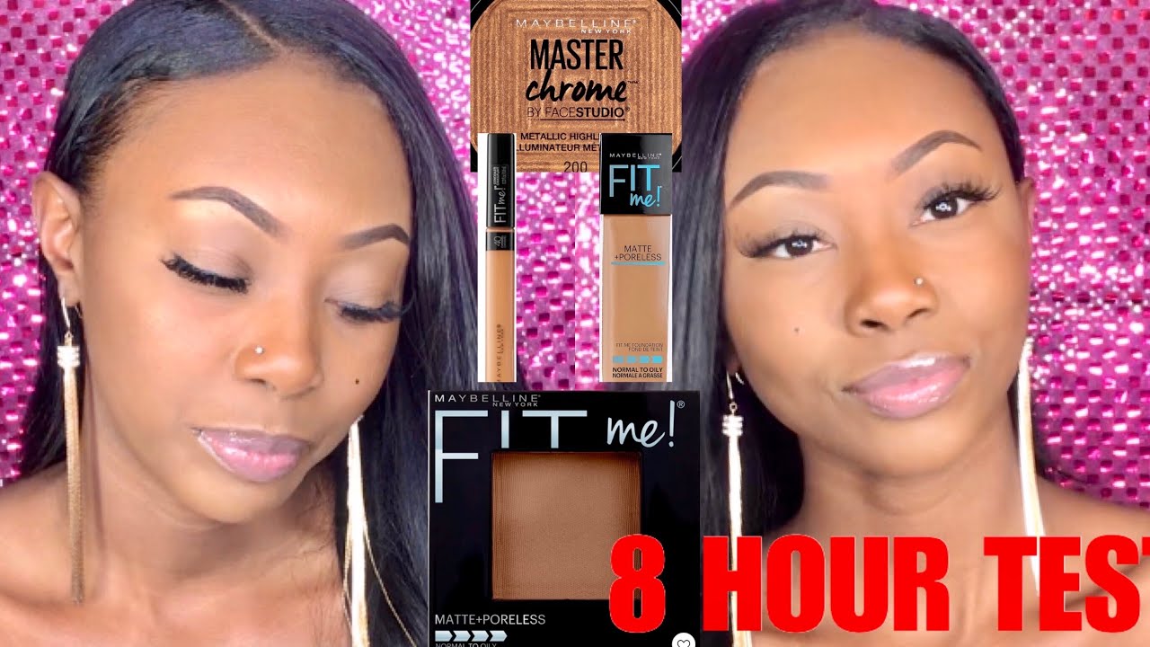 GRWM: FULL FACE DRUGSTORE MAKEUP LOOK USING MAYBELLINE FIT ME COLLECTION + 8 HOUR TEST
