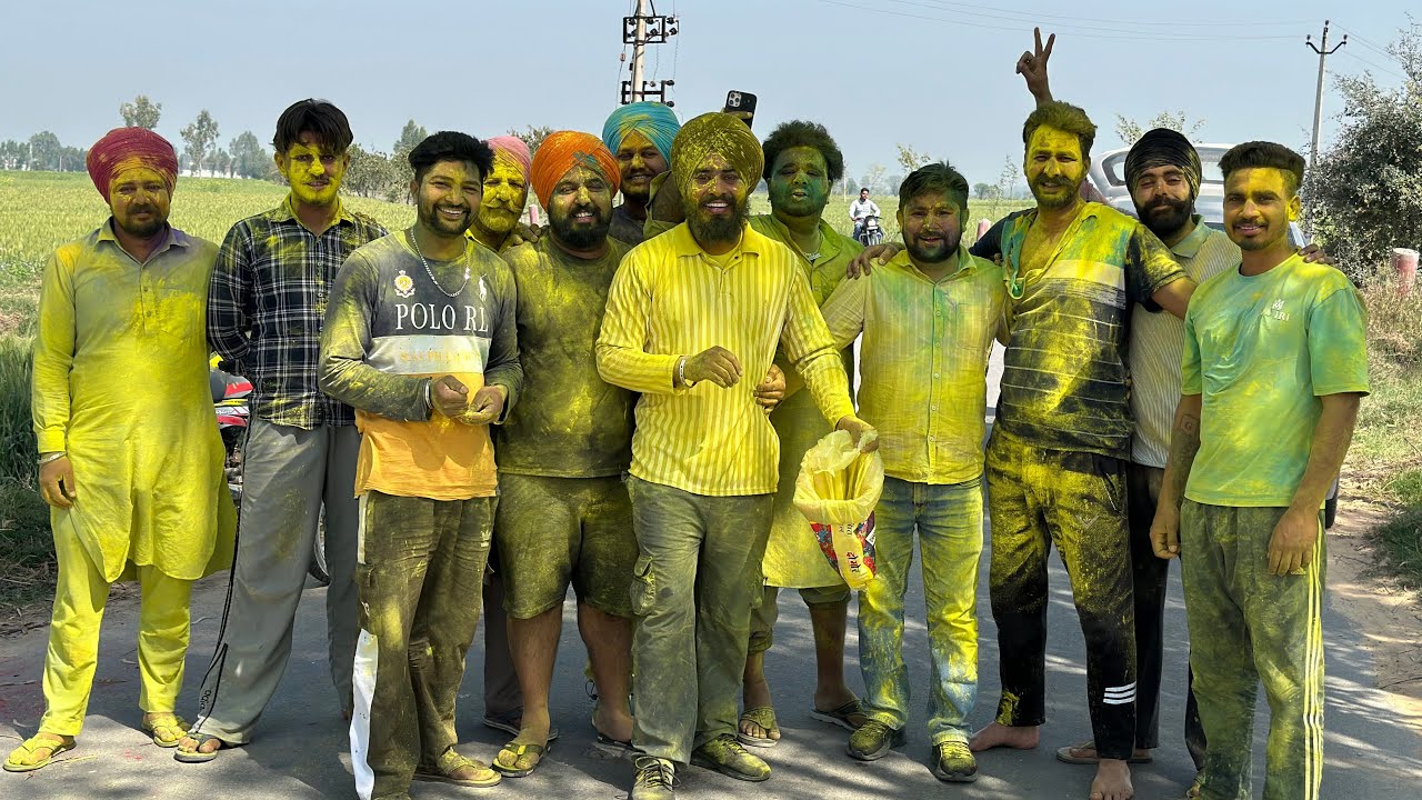 ਅੱਜ ਆਪਾਂ ਆਪਣੇ ਪਰਿਵਾਰ ਬੱਚਿਆਂ ਦੋਸਤਾਂ ਅਤੇ ਪਿੰਡ ਦੇ ਵਿੱਚ ਹੋਲੀ ਖੇਡੀ ਬਹੁਤ ਸੋਹਣਾ ਦਿਨ ਲੰਘਿਆ part 1
