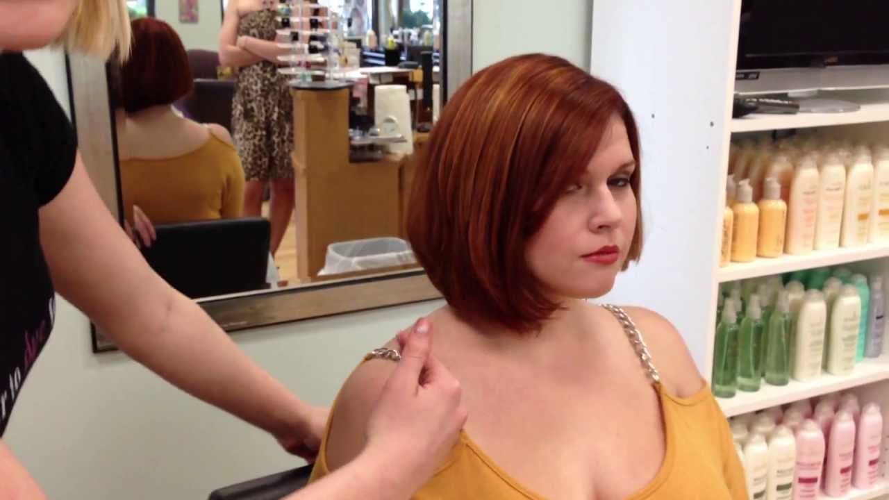 red haircolor makeover by Kendall