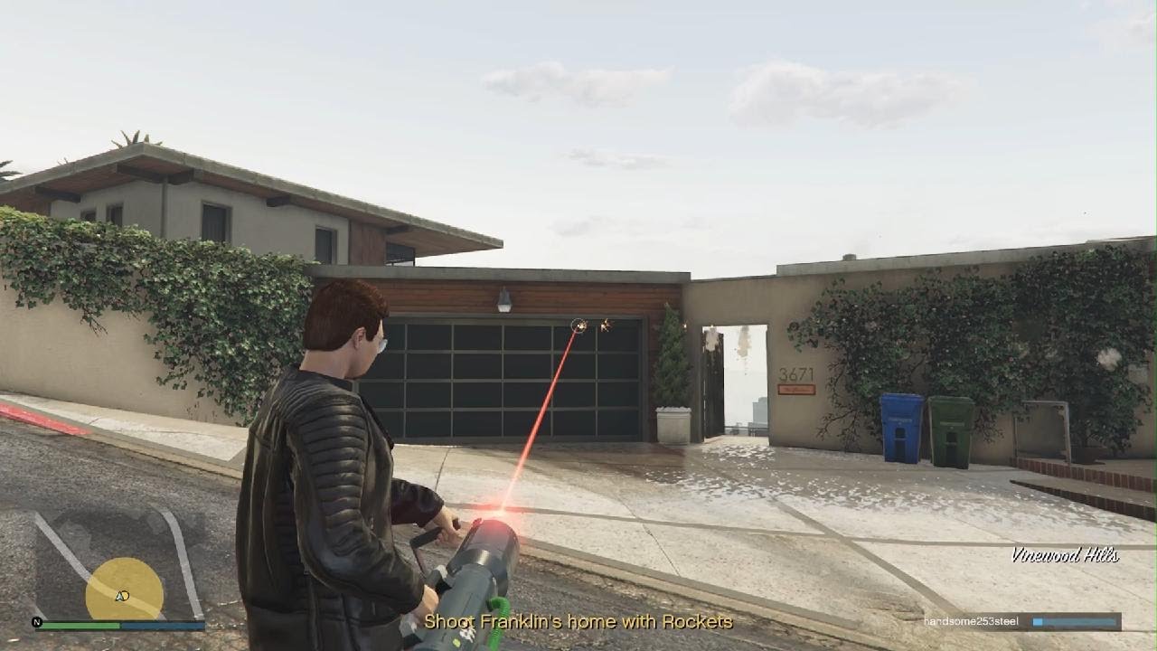 Franklin will eventually show up to defend his home