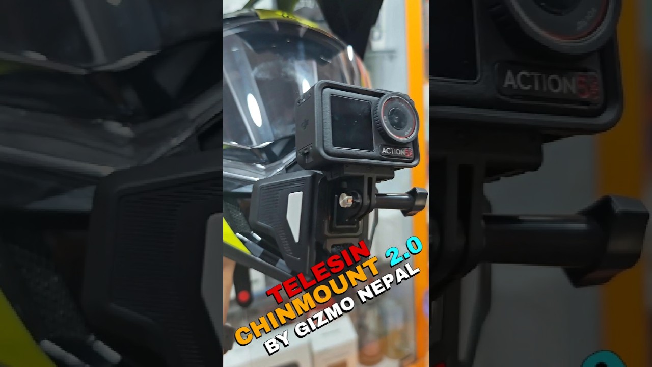 Telesin 2.0 Chin Mount for Gopro / Osmo / Insta. #gizmonepal #telesin #chinmount #osmoaction5pro
