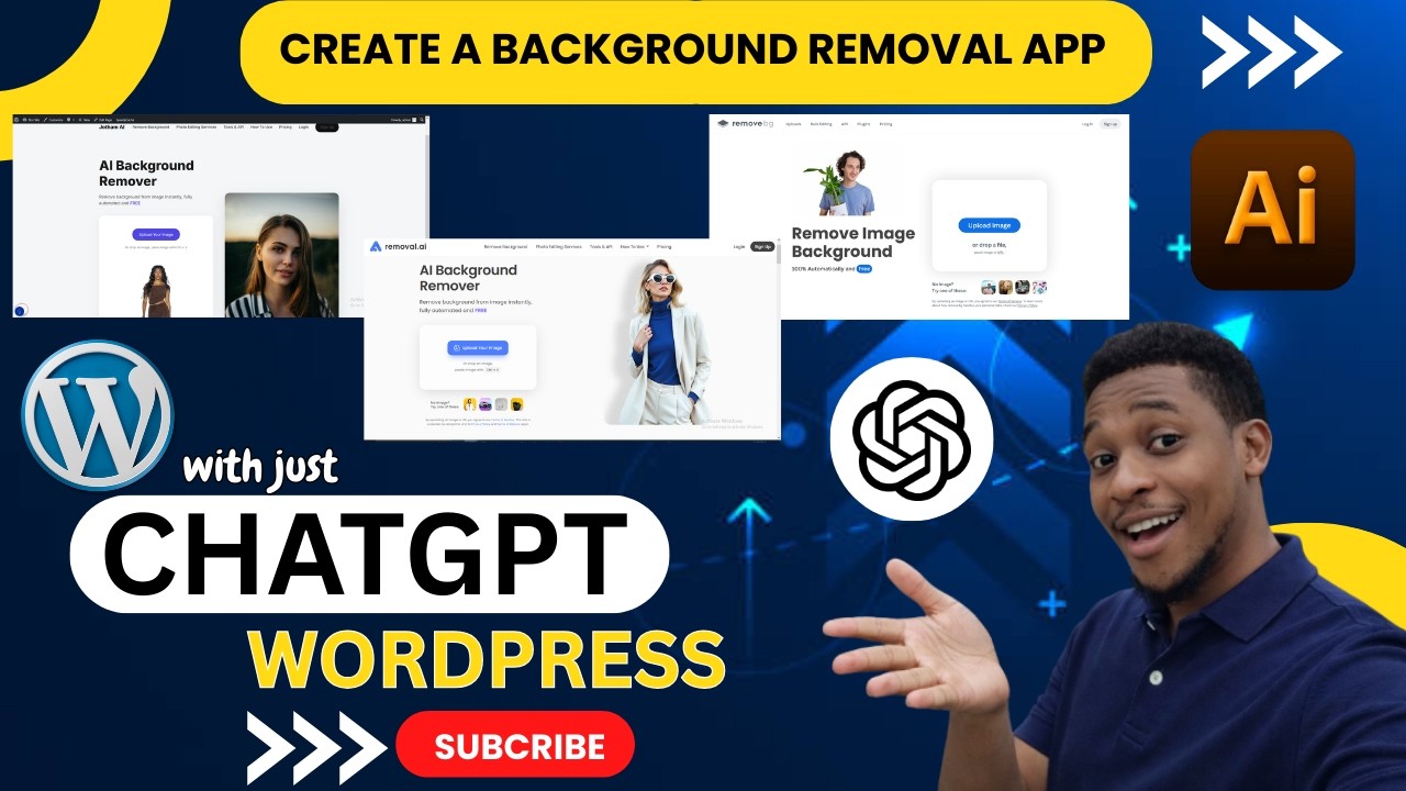 How I Built an AI Background Remover Using ChatGPT + WordPress No Coding Skills! 2