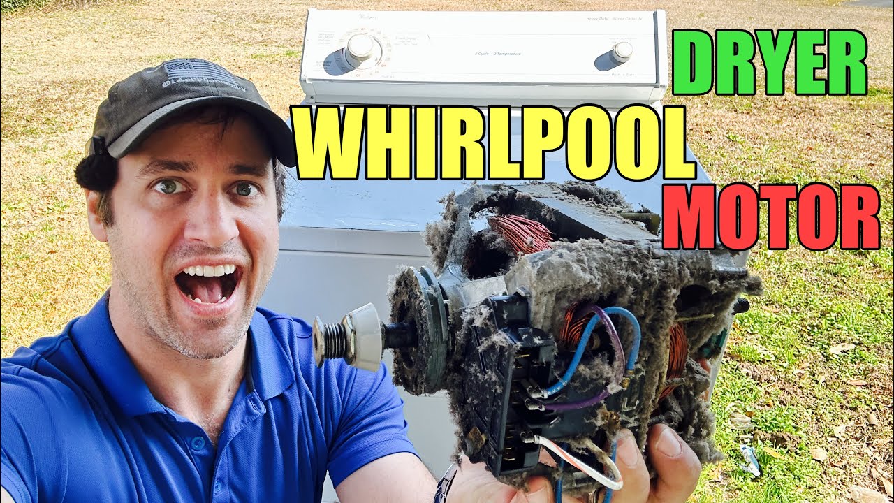 Why This Whirlpool Electric Dryer Is Just Humming | Bad motor  | Quick easy Motor Swap | LER5636EQ0 
