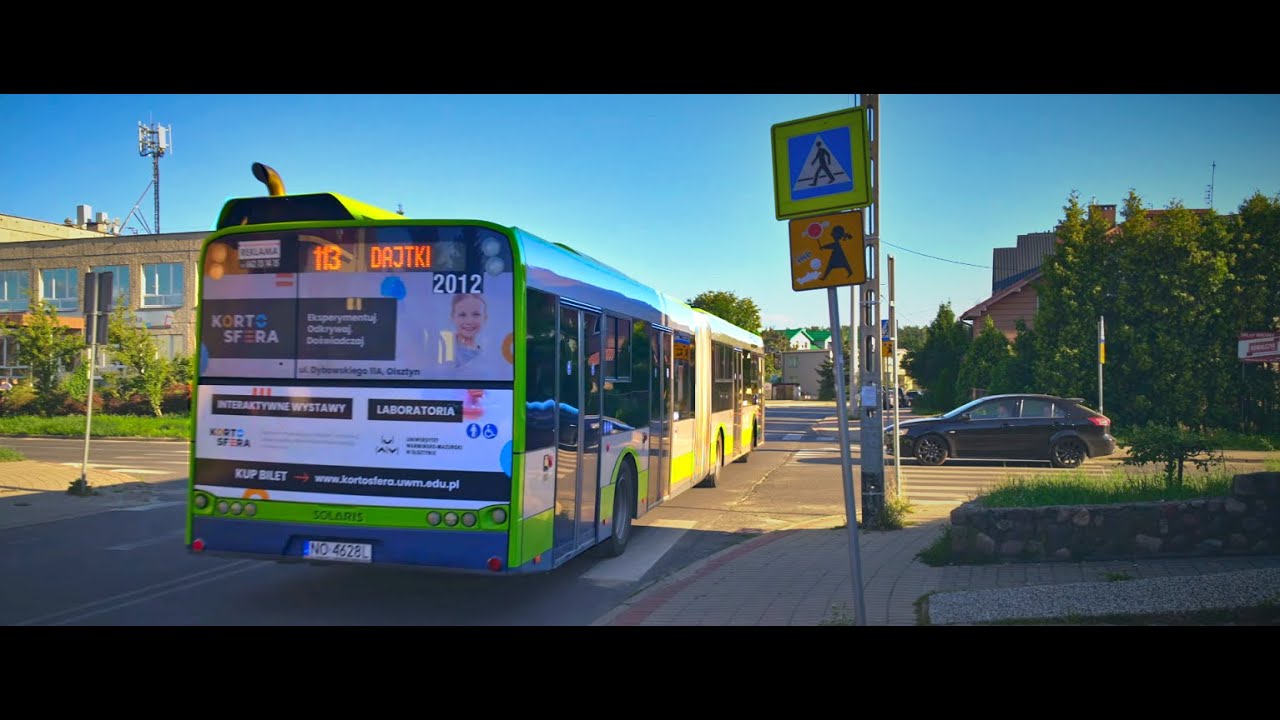 Poland, Olsztyn, bus 113 ride from Wysoka Brama to Żytnia-Szkoła