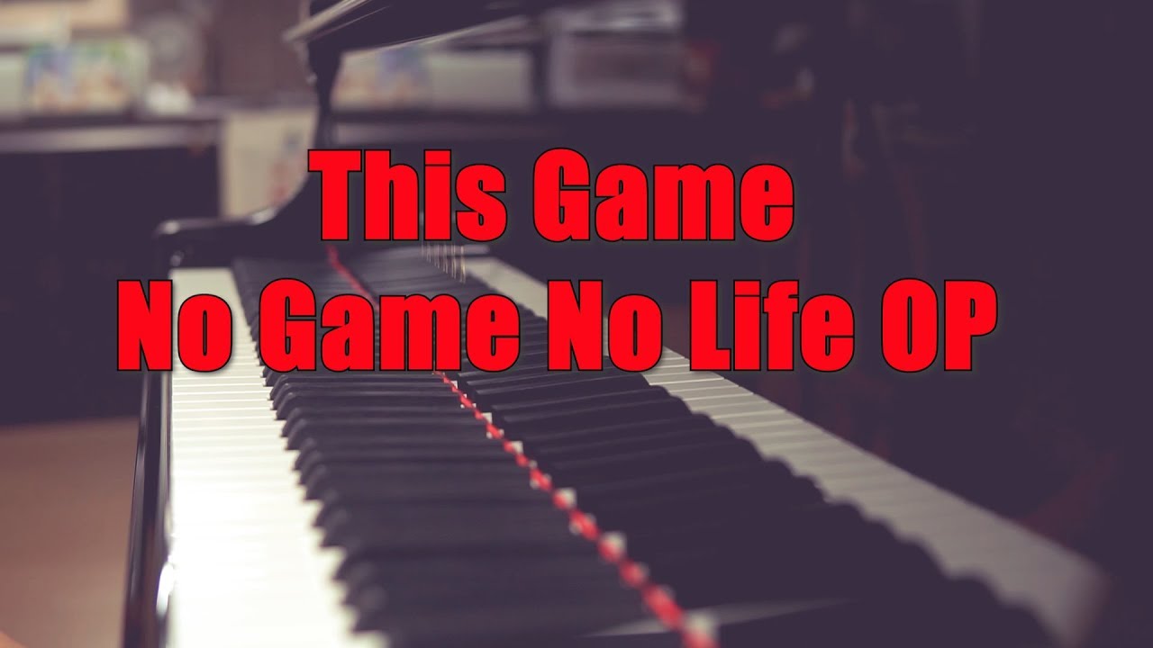 애니멘즈 공연에서 연주할곡입니다. This Game - No Game No Life OP piano