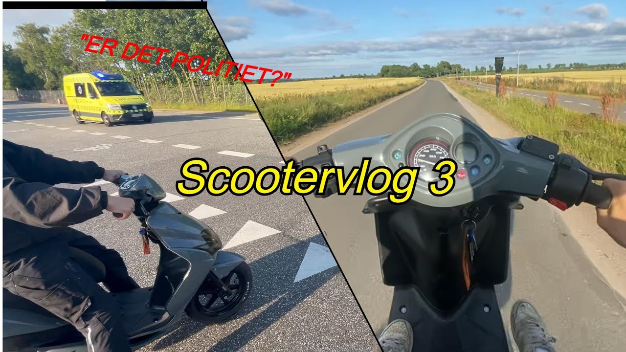 Scootervlog 3 ( BAGHJUL OG POLITI? )