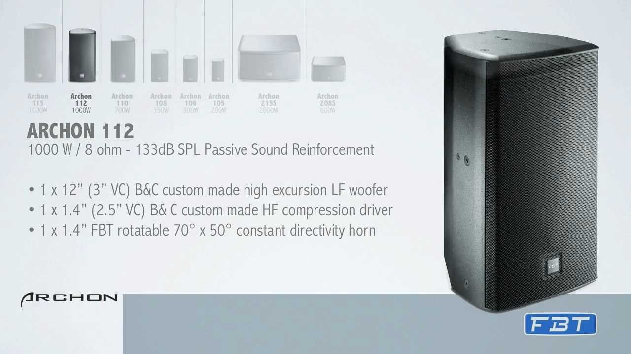 FBT Installed Sound - Archon