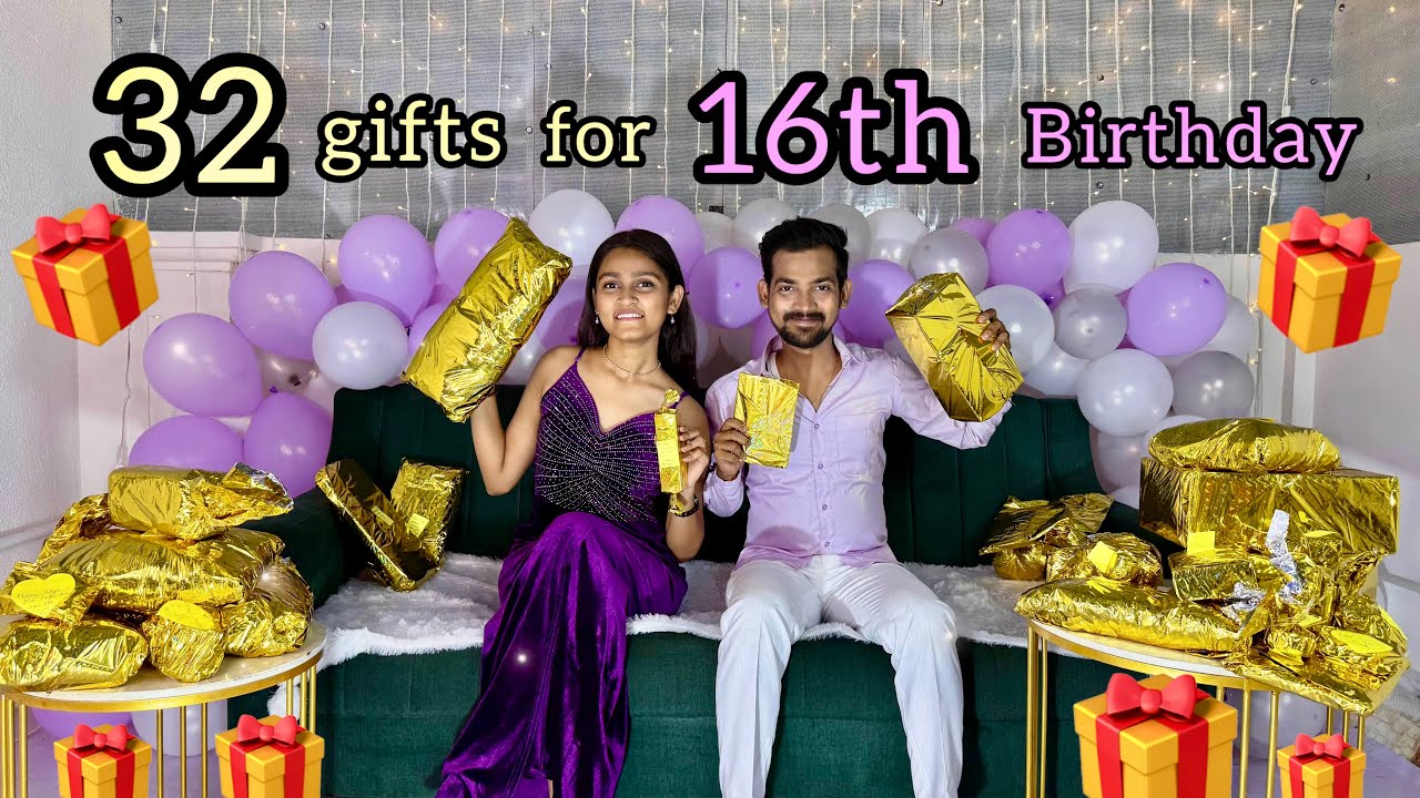 I gave 32 gifts for 16th Birthday to Khushboo | Real Aman