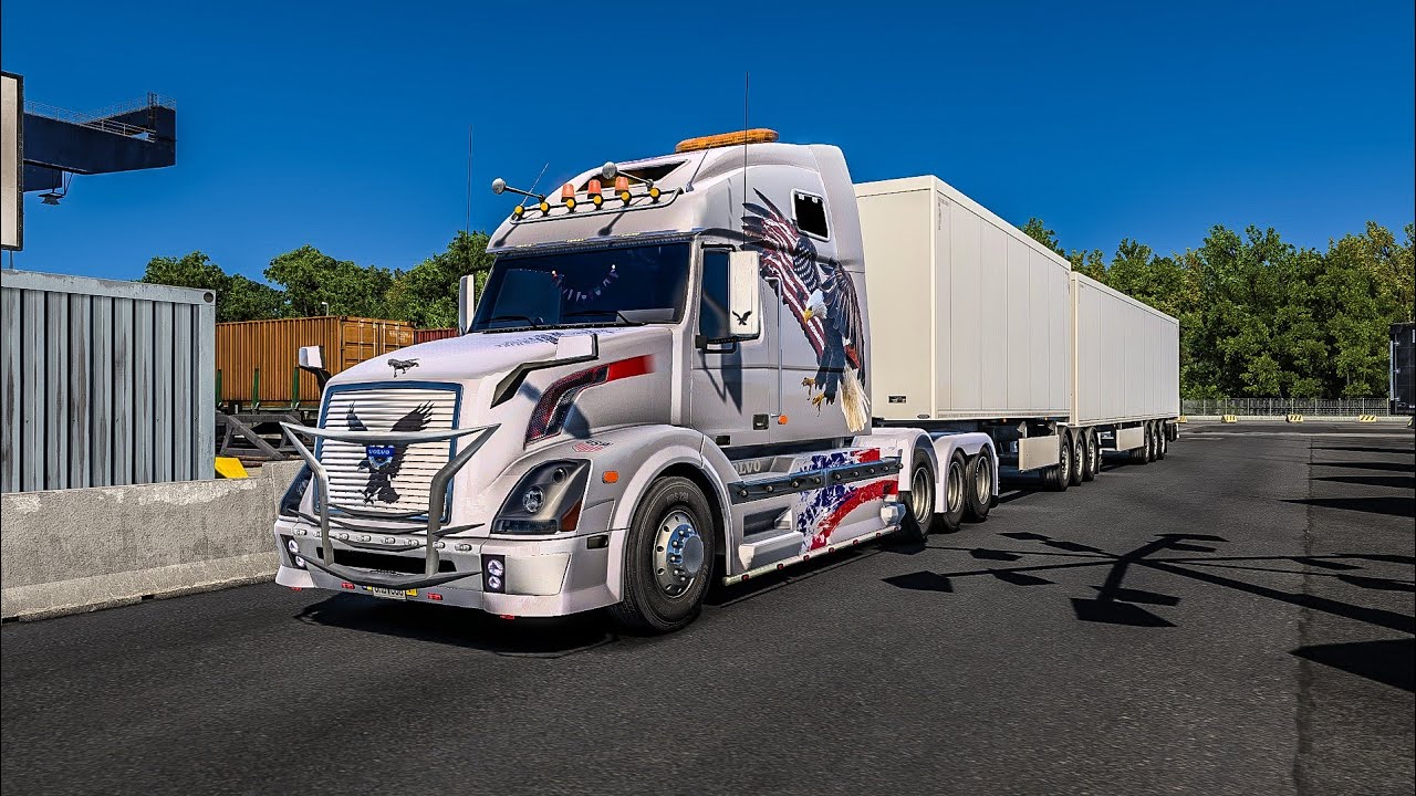 Realistic Rush Ride VOLVO VNL670 Shock Absorbers Delivery In Euro Truck Simulator2