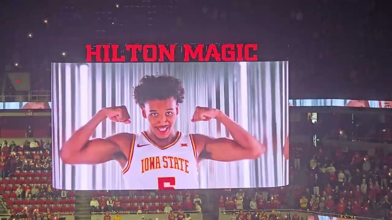 Exhilarating Introduction & Starting Lineups |  Iowa State Basketball | Hilton Coliseum | Ames Iowa