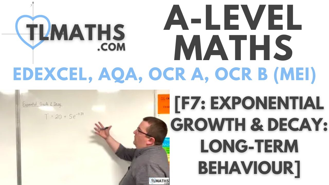 A-Level Maths: F7-01 [Exponential Growth & Decay: Long-Term Behaviour]