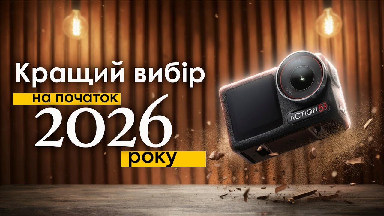 ТОП 5 КРАЩИХ ЕКШН чи КОМПАКТНИХ КАМЕР на початок 2026 року