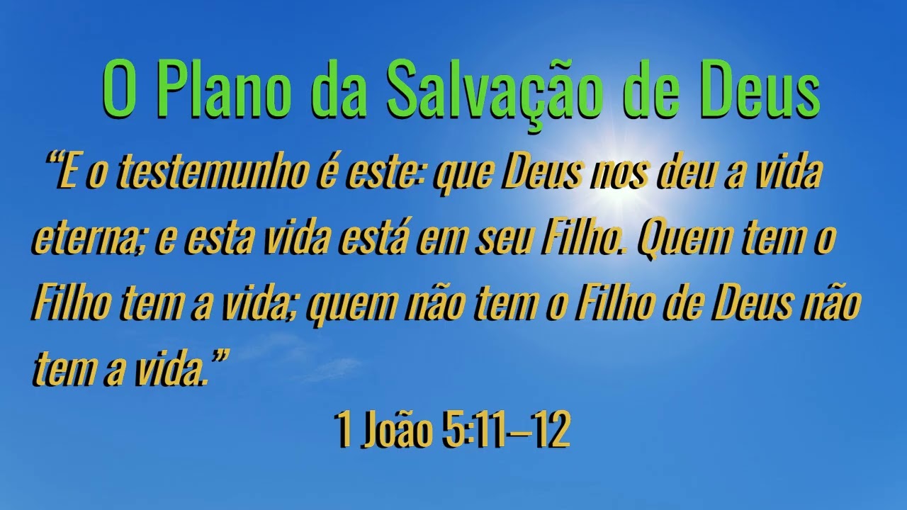 Plano da Salvação de Deus