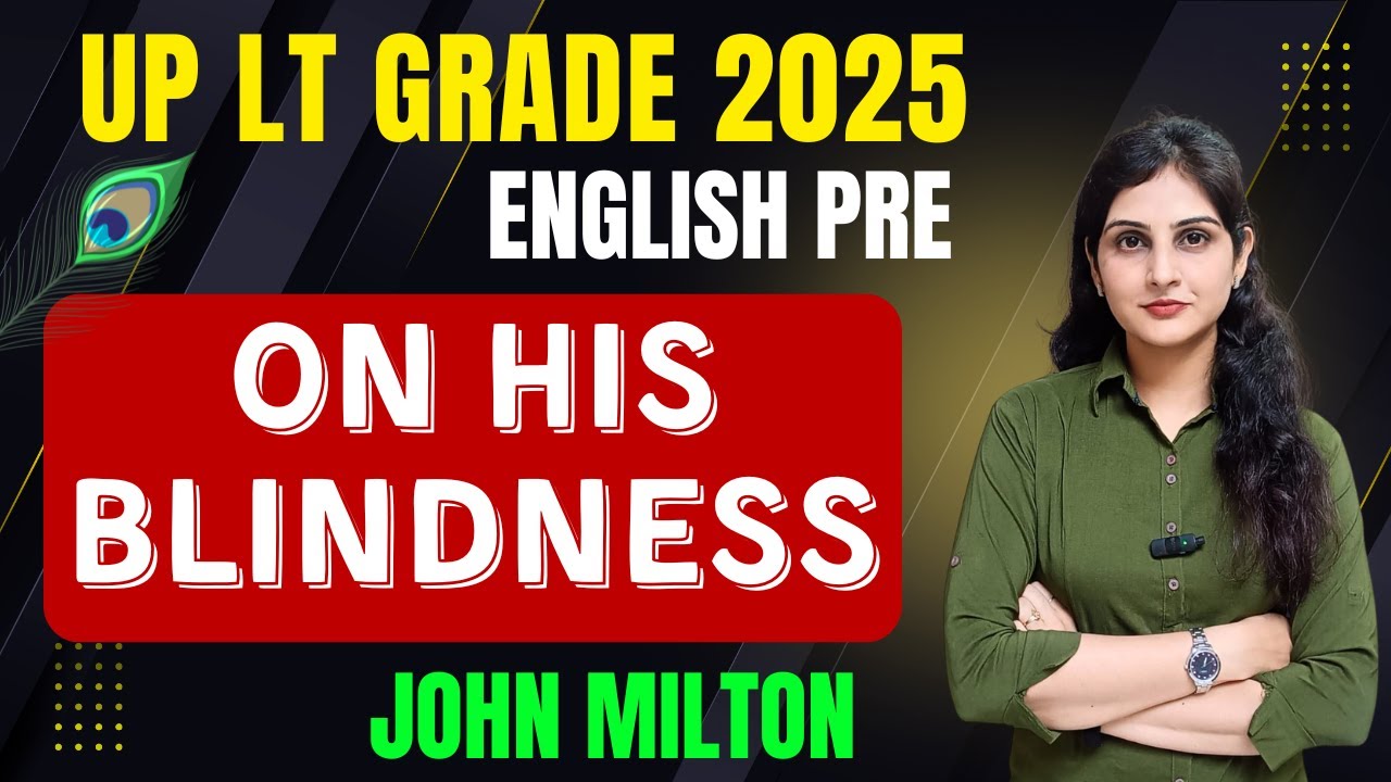 🟩On His Blindness - ENGLISH || UP LT GRADE 2025