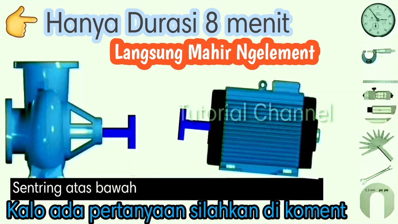 Cara Ngelement | Cara Alignment Pump And Motor | Aligment Coupling | how to alignment Pump And Motor