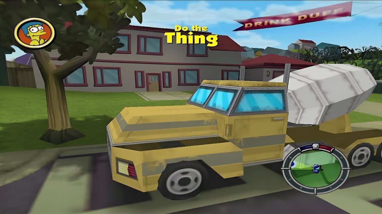 Big Modding Community Cars Mod Pack In The Simpsons Hit And Run - Mod Gameplay