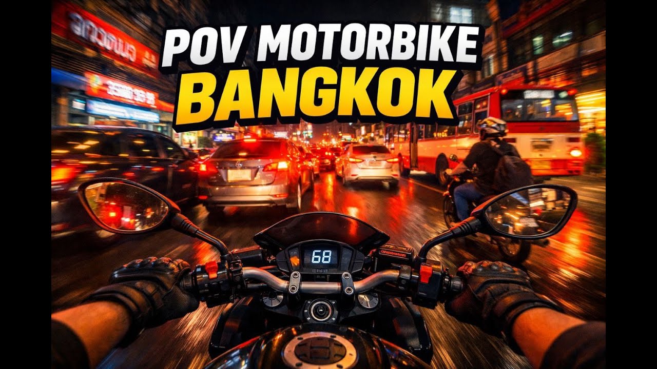 INSANE Night Ride in Bangkok Traffic | 4K Motorbike POV ASMR