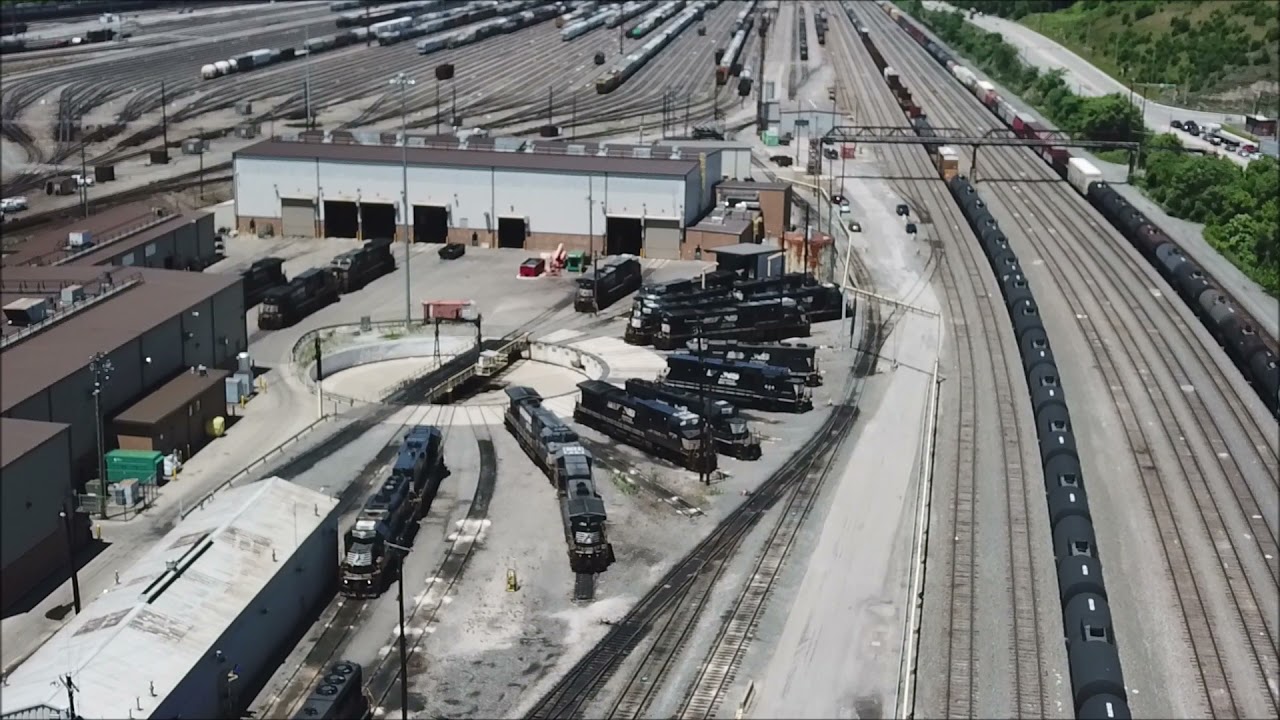 Conway Rail Yard  the largest in the United States a Drone Look