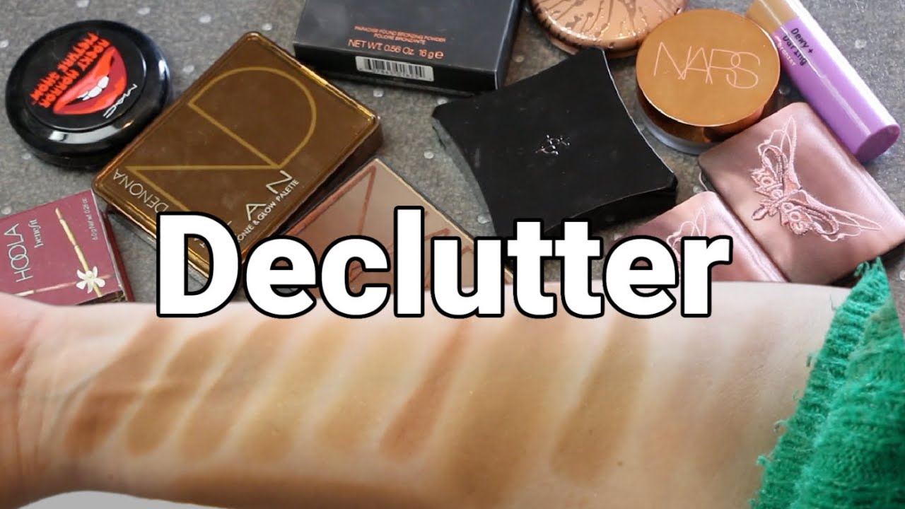 Bronzer collection swatch & declutter