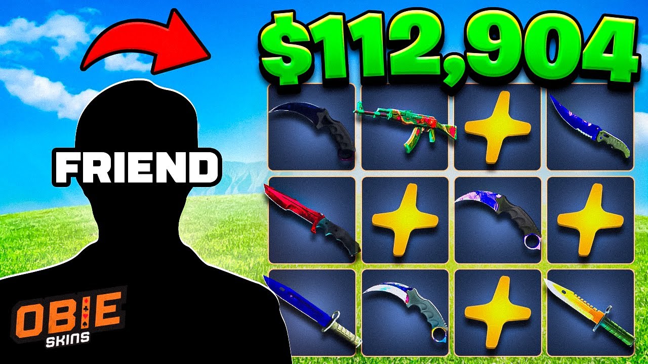 I GAVE MY FRIEND $10,000 TO SPEND ON RAIN.GG! ($100,000+ UNBOXING)