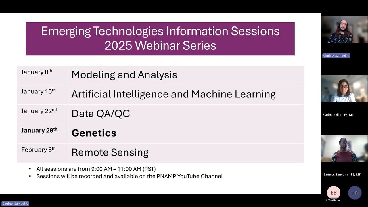 Genetics Session - ETIS 2025 Webinar Series