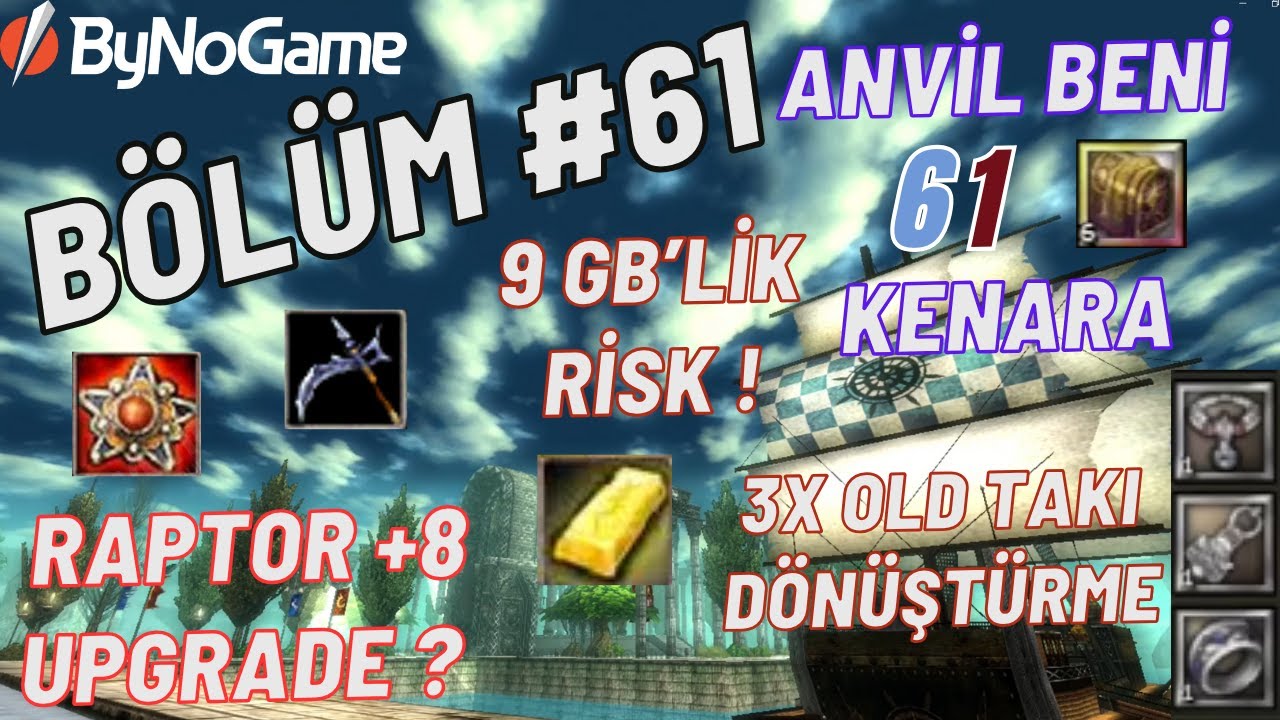 Sıfırdan Knight Online Pandora Serisi | Bölüm #61 - Raptor +8 ?! Toplam 9 GB'lik Şans Kontrolü !