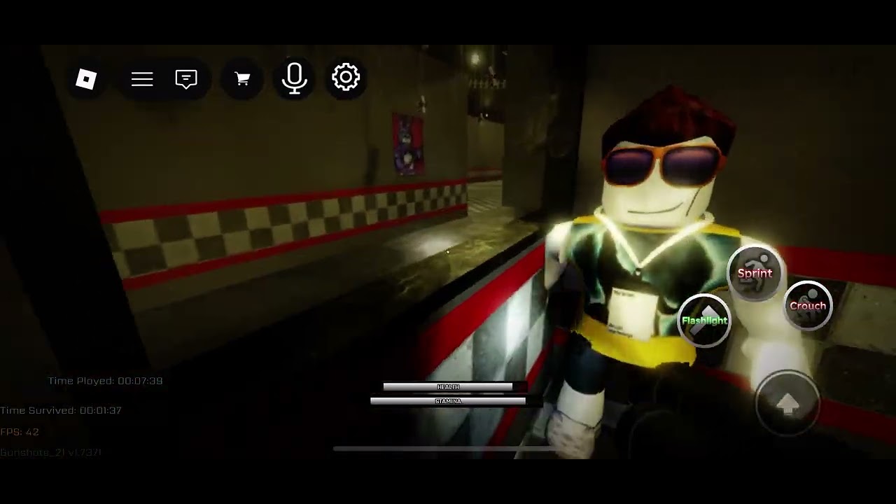 Playing fnaf in roblox pt 4
