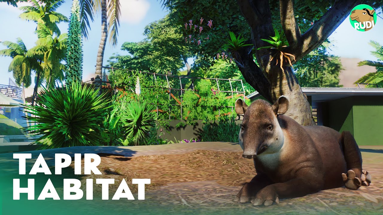 Bairds Tapir Habitat - Sky Gardens Planet Zoo Speed build   South America Pack DLC