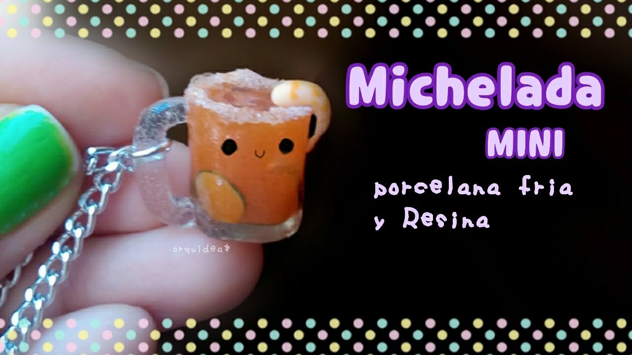 Michelada 🍺como hacer un tarro #miniatura RESINA Y PORCELANA FRIA bebida falsa
