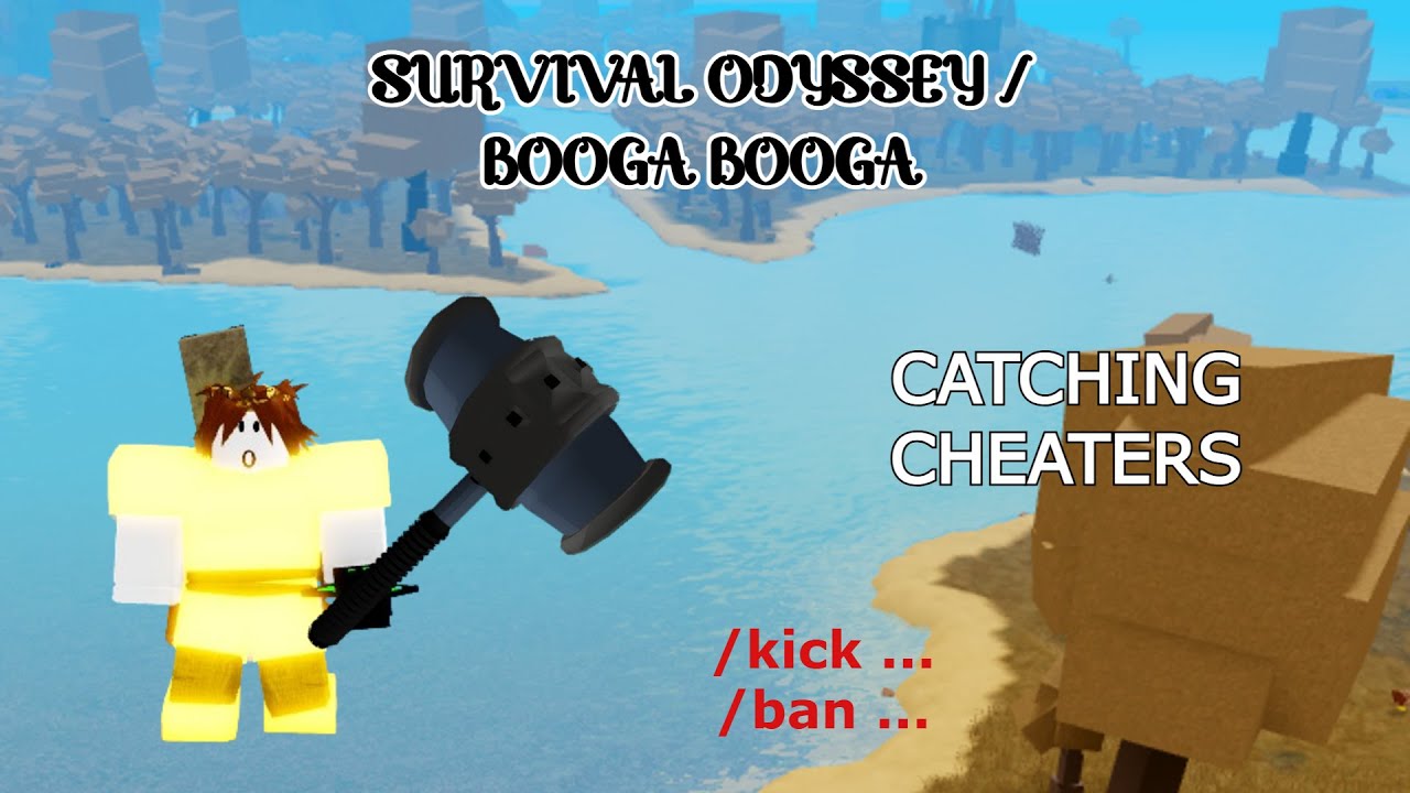 Catching HACKERS/EXPLOITERS in BOOGA BOOGA/SURVIVAL ODYSSEY | Roblox Survival Odyssey