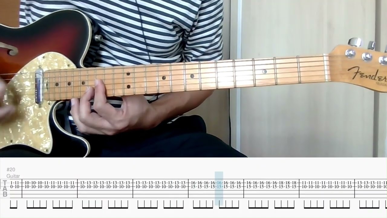 Forever [Tab Scroll & PDF] (Chris Tomlin) lead guitar tutorial