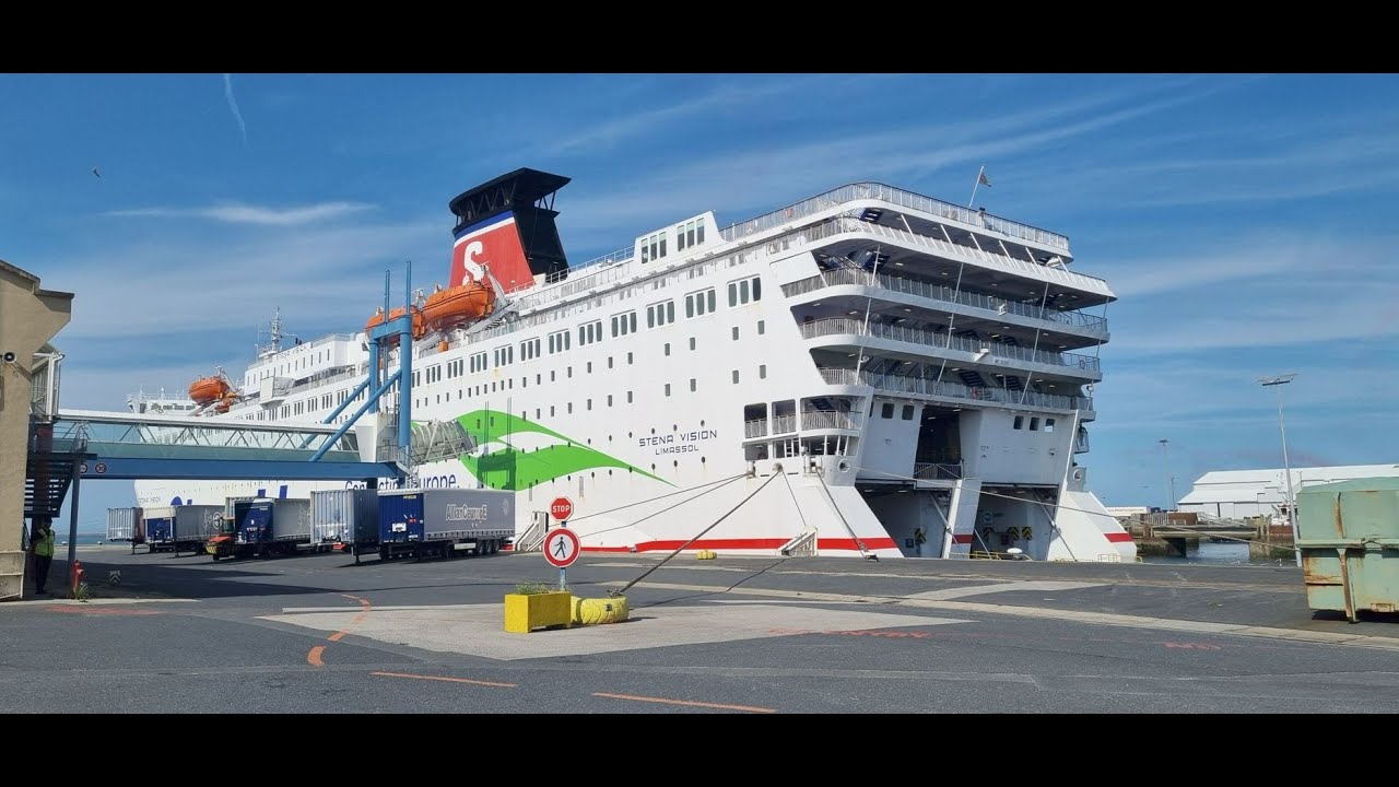 Moto Euro trip 2025 - boarding ship in Cherbourg (France) and off boarding in Rosslaire (Ireland)