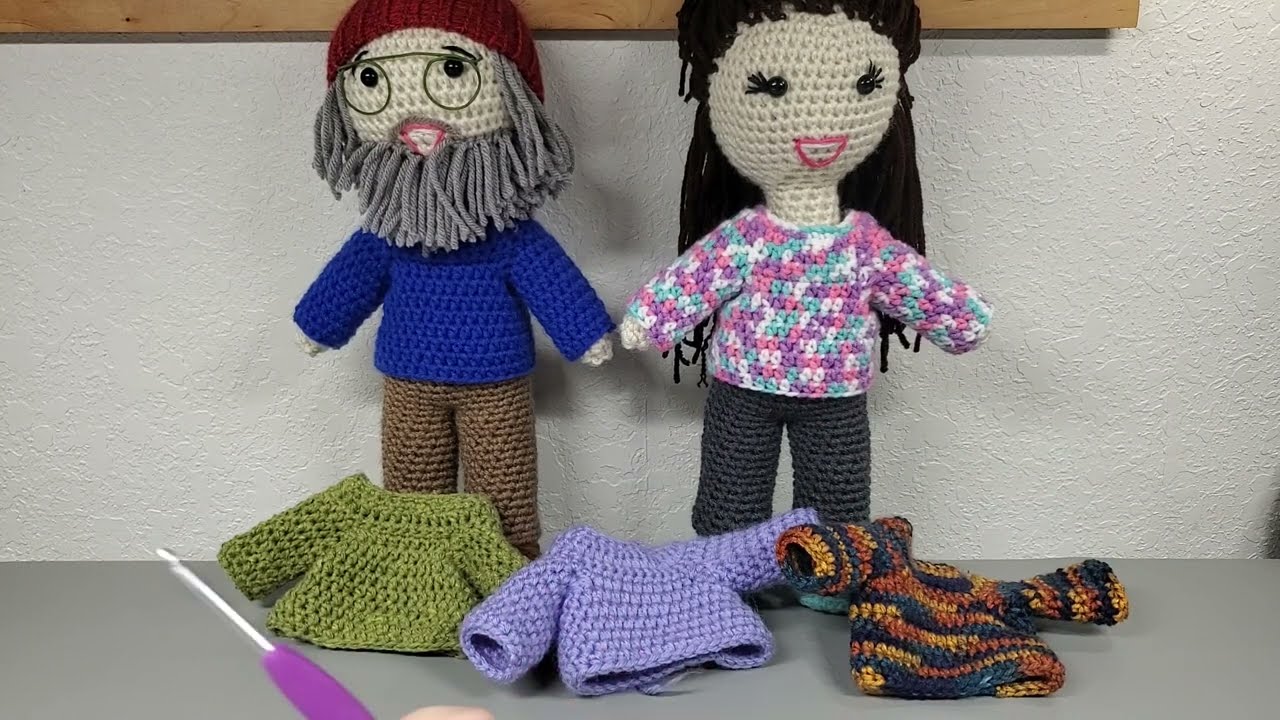 Amigurumi Doll Shirt | How To Crochet a Shirt For Your Doll | Easy Crochet Doll Shirt