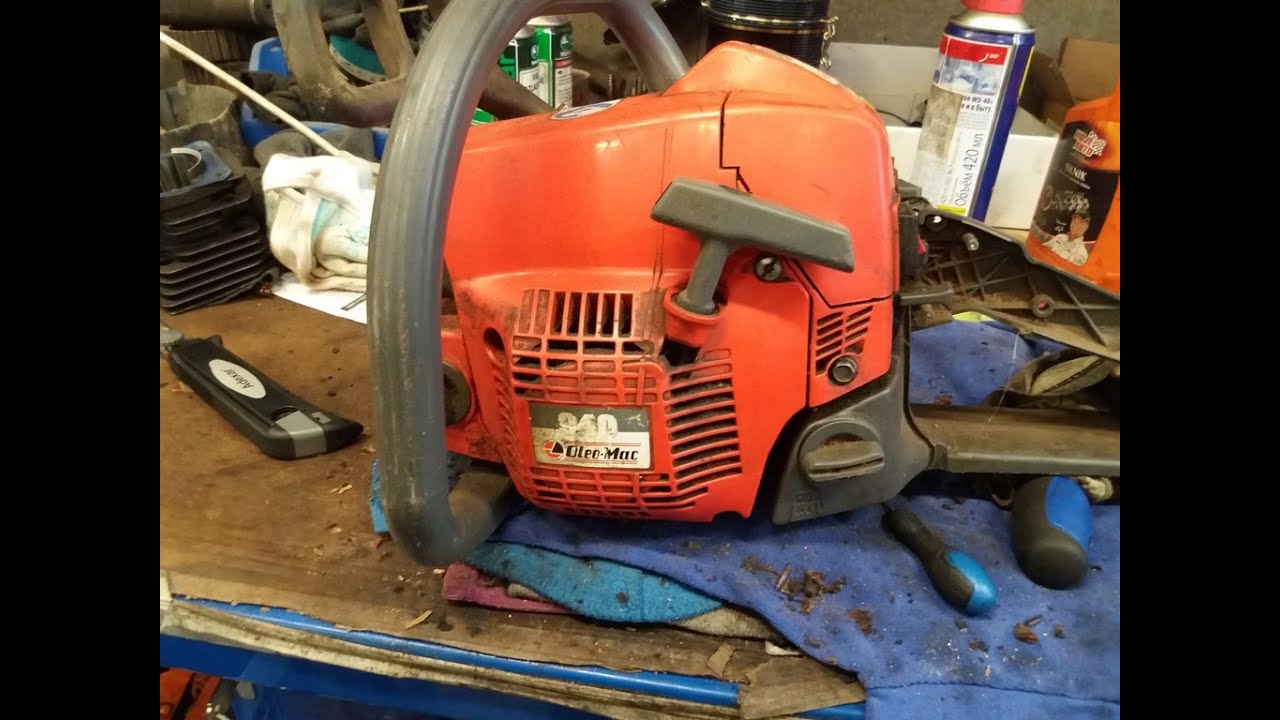 Disassembly of Oleo Mac 940 chainsaw for spare parts Бензопила Олео Мак 940 на запчасти