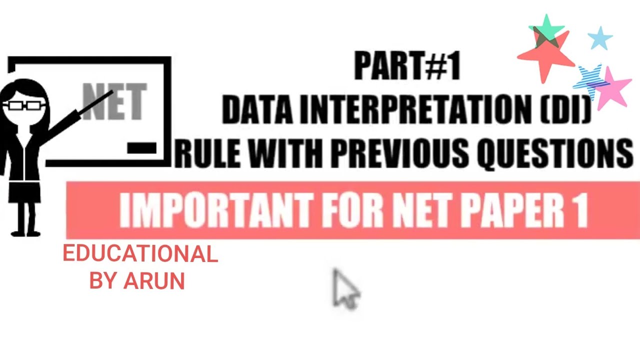 #EDUCATIONALBYARUN # (DI= DATA INTERPRETATION) FOR NET PAPER 1
