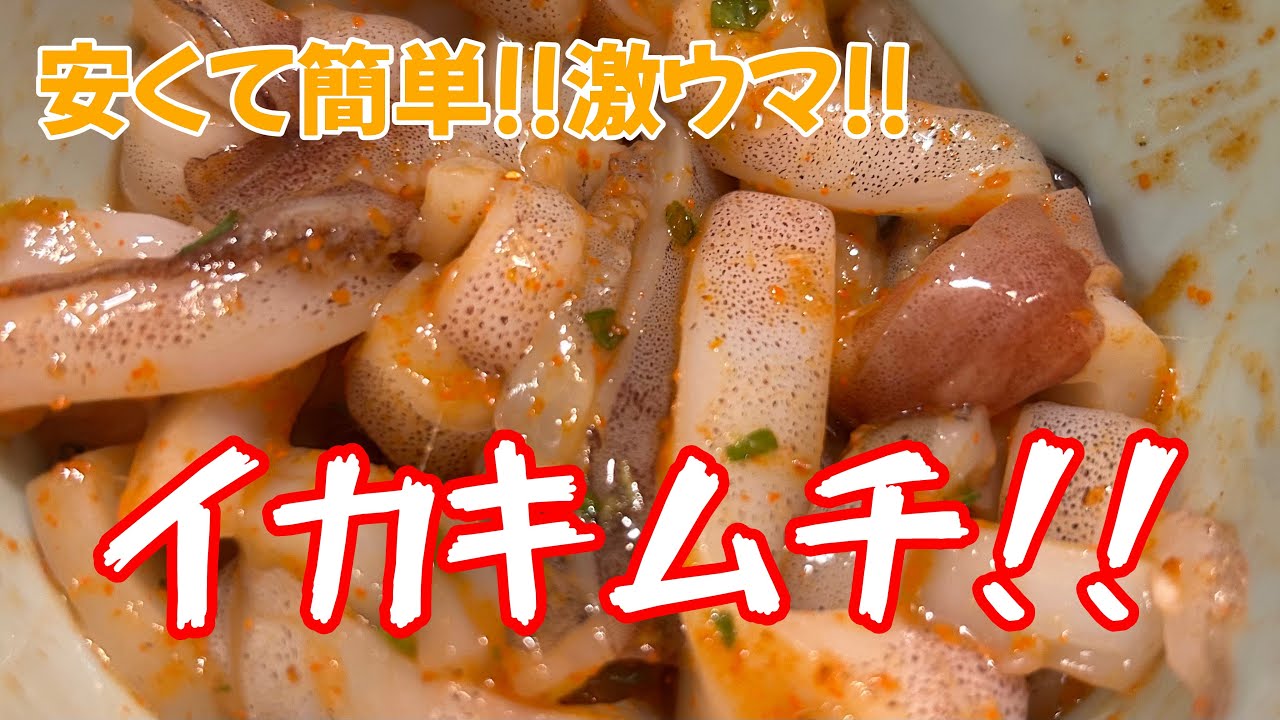 [節約レシピ] 激安イカで簡単美味しいイカキムチ🦑おつまみ&ご飯のお供に最高😋