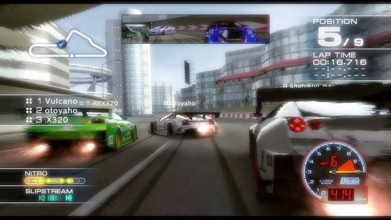 リッジレーサー７　発売から１５年以上経つゲームのオンライン風景がこちらです